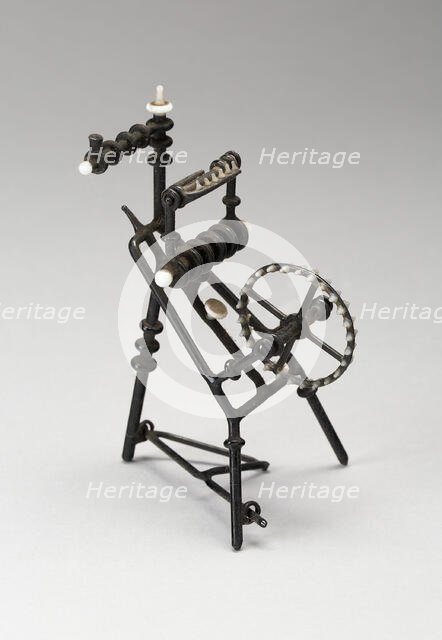 Spinning Wheel, France, 18th century. Creator: Verres de Nevers.