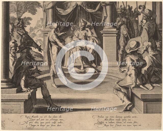 Alexander the Great Seated in Justice, 1606. Creator: Willem van Swanenburg.