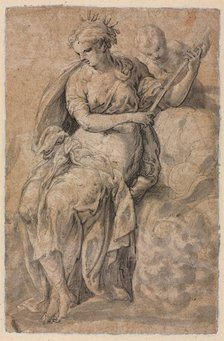 Allegorical Figure, 16th century. Creator: Niccolo dell' Abbate (Italian, c. 1512-1571).