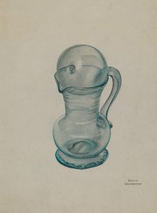 Creamer with Cover, c. 1939. Creator: Beverly Chichester.