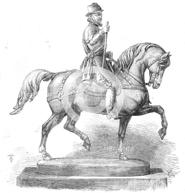 Silver statuette of William the Taciturn, a prize for the forthcoming international steeple..., 1861 Creator: Unknown.