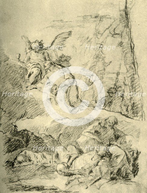 'Christ on the Mount of Olives', mid 18th century, (1928). Artist: Giovanni Battista Tiepolo.