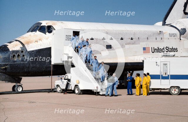 STS-61A landing, USA, November 6, 1985.  Creator: NASA.