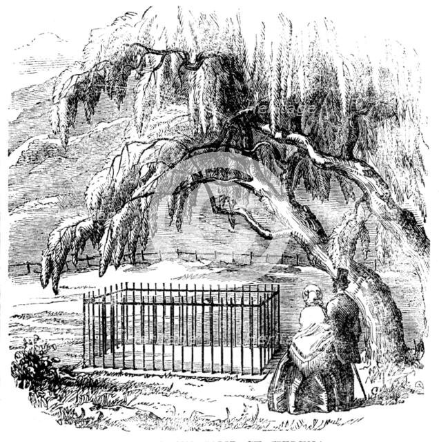 Napoleon's Tomb, St. Helena, 1858.  Creator: Unknown.