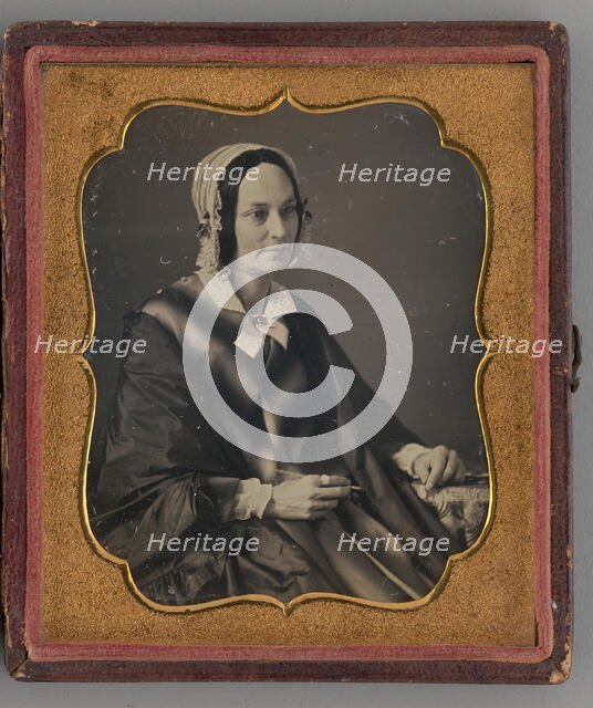 Untitled (Portrait of a Seated Woman), 1848. Creator: Unknown.