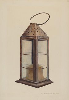 Lantern, c. 1940. Creator: George H. Alexander.