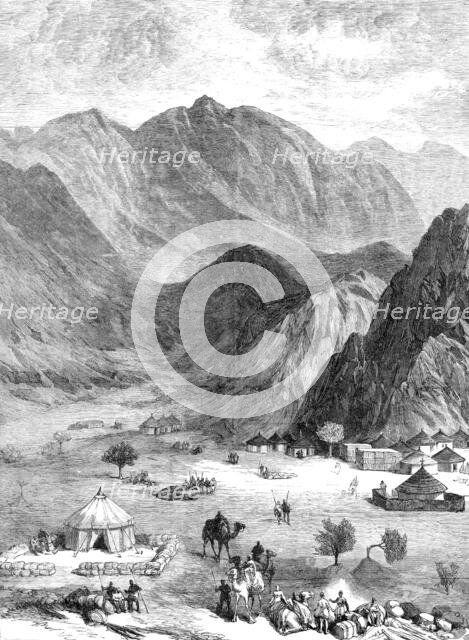 Sketches in the Soudan: the Defile of Haraza, in Kordofan, 1883. Creator: Unknown.