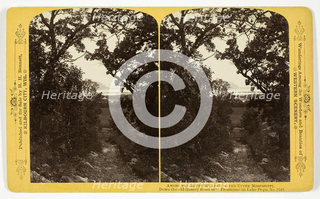 Down the old Quarry Road near Frontenac on Lake Pepn, 1870/1908. Creator: Henry Hamilton Bennett.