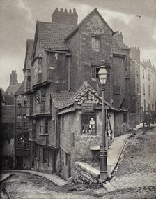 The junction of Steep Street and Trenchard Street, Bristol, 1866. Artist: John Hill Morgan.
