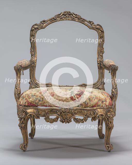 Armchair, probably c. 1830/1850. Creator: Unknown.
