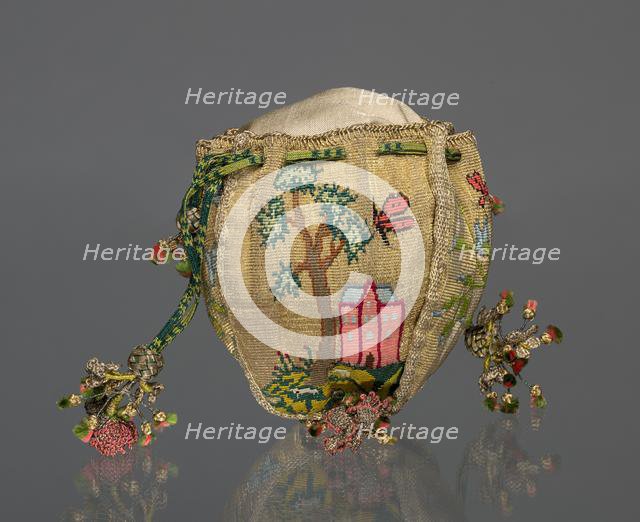 Woven Purse, 1700s. Creator: Unknown.
