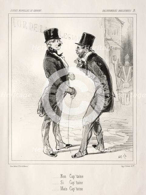 Baliverneries Parisiennes. Creator: Paul Gavarni (French, 1804-1866).