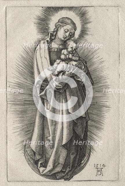 The Virgin with Hairband on a Crescent Moon, 1508. Creator: Albrecht Dürer (German, 1471-1528).