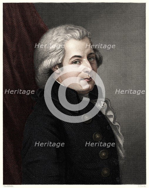 'Mozart', c1777, (19th century).  Creator: C Cook.
