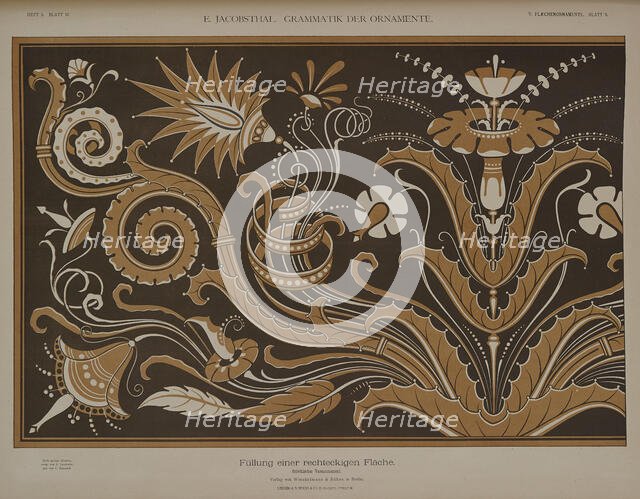 Filling a rectangular area, 1874.  Creator: Johann Eduard Jacobsthal.