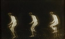 Man Bicycling, 1890s. Creator: Etienne Jules Marey.