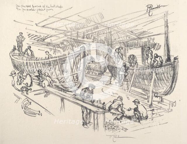 The Boat Builders, 1917. Creator: Joseph Pennell.