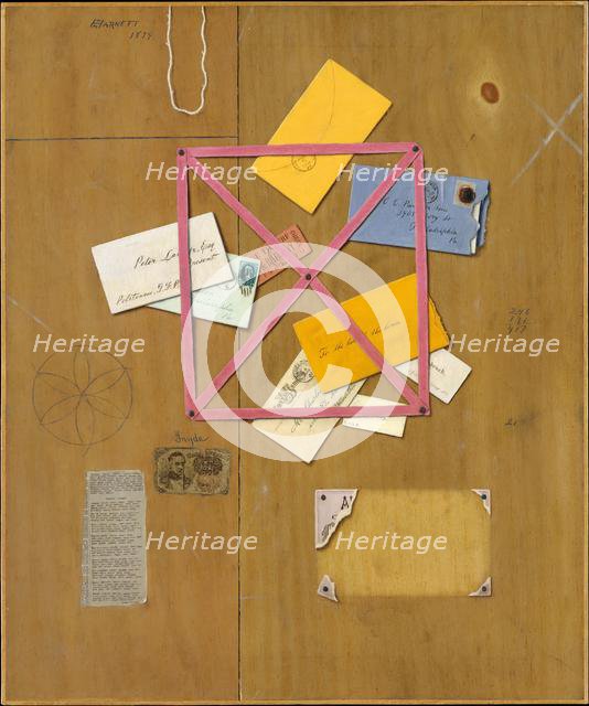 The Artist's Letter Rack, 1879. Creator: William Michael Harnett.