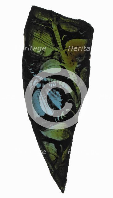 Glass Fragment, French (?), ca. 1500. Creator: Unknown.