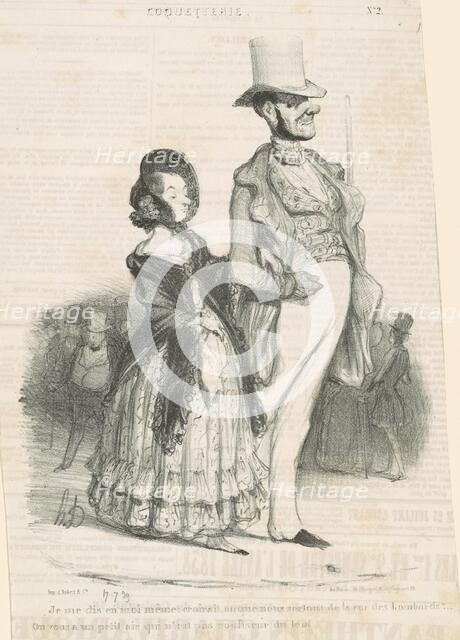 Je me dis en moi-même, 1839. Creator: Honore Daumier.