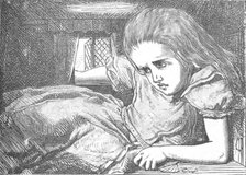 'Alice, as she grows larger', 1889. Artist: John Tenniel.