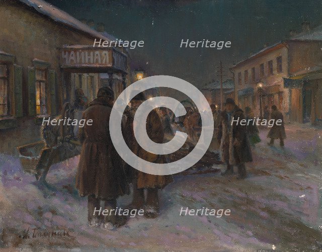 By the Tea House. Artist: Balunin, MiKhail Abramovich (1875-1939?)