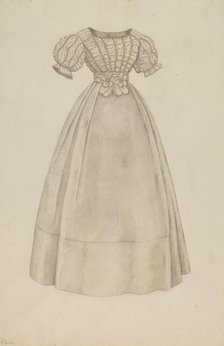Wedding Dress, c. 1938. Creator: Catherine Fowler.