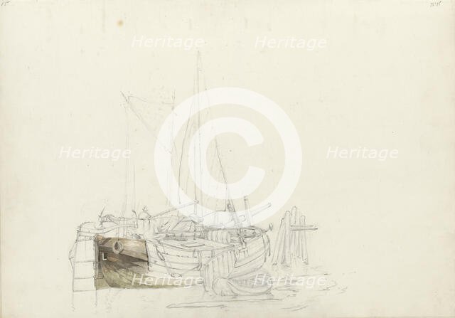 Sailing boat, 1797-1838.  Creator: Johannes Christiaan Schotel.