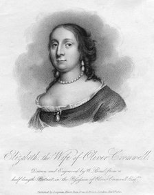 Elizabeth, wife of Oliver Cromwell, (1820).Artist: W Bond