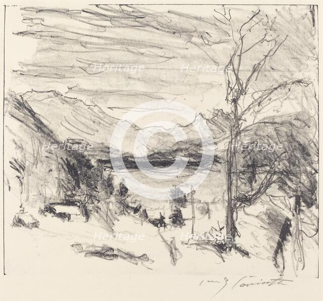 Walchensee im Nebel (Walchensee in Fog), 1920. Creator: Lovis Corinth.