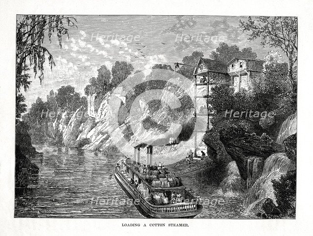 'Loading a Cotton Steamer', 1877. Artist: Unknown