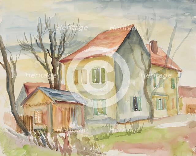 At the Steinbach toll, after 1938. Creator: Anny Dollschein.