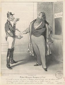 Robert Macaire banquier et juré, 19th century. Creator: Honore Daumier.