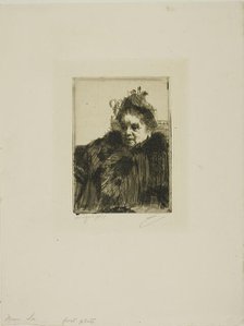 Mme Simon I, 1891. Creator: Anders Leonard Zorn.