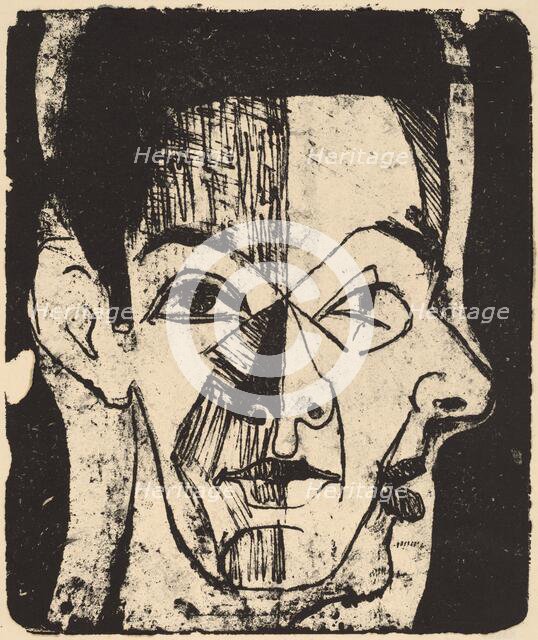 Head Study, 1926. Creator: Ernst Kirchner.