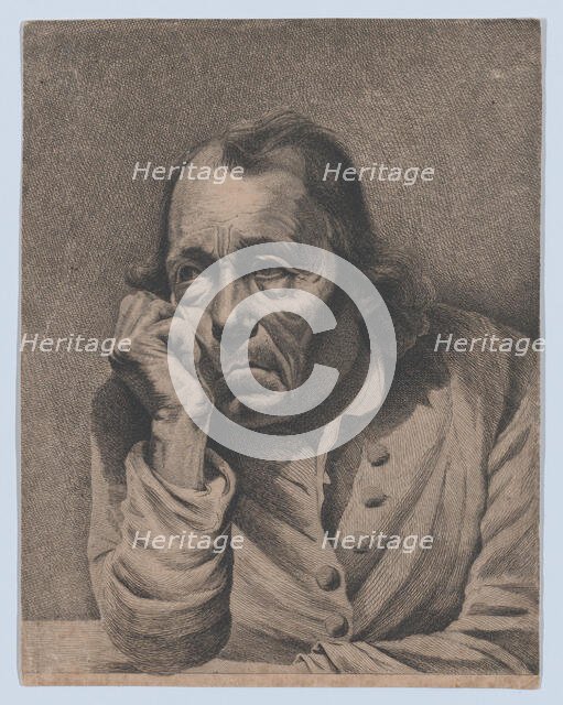 The Melancholic Man, ca. 1800. Creator: Ignace Joseph de Claussin.