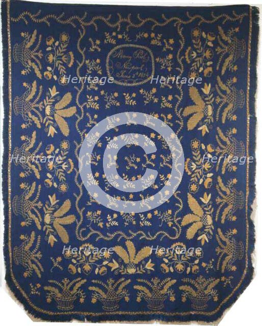 Bedcover, New York, 1824. Creator: Mercy Post.