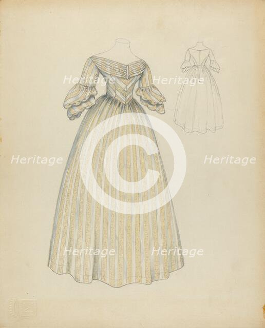 Wedding Dress, c. 1940. Creator: Margaret Concha.