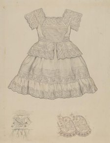 Child's Dress, 1935/1942. Creator: Lillian Causey.