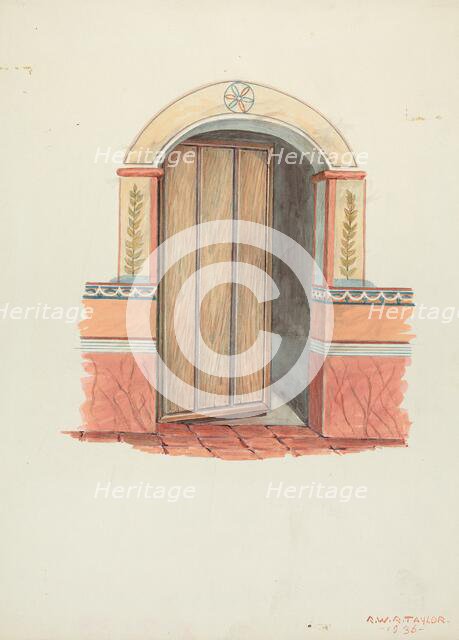 Wall Painting, 1936. Creator: Robert W.R. Taylor.