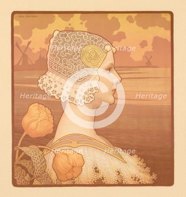 Her Most Gracious Majesty Queen Wilhelmina (Sa Très Gracieuse Majesté La Reine Wilhelmine), 1901. Creator: Paul Berthon (French, 1872-1909).