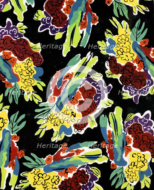 'Decorative Composition, Individual flowers', C1900-1949. Artist: Alexandra Exter