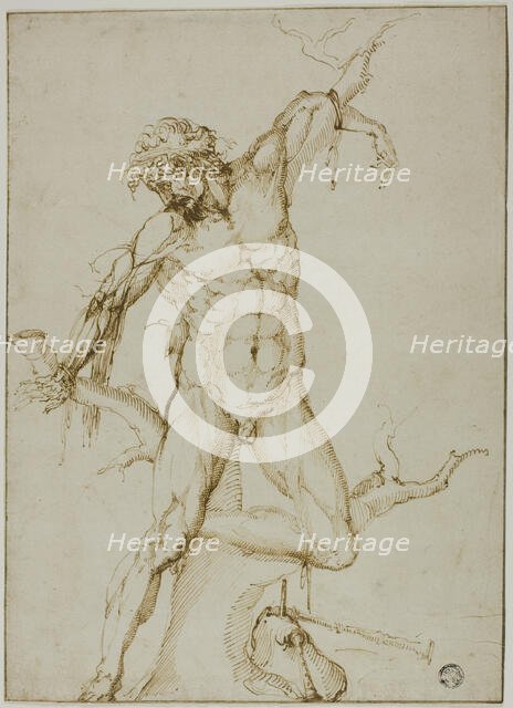 Marsyas Tied to a Tree, c. 1550. Creator: Unknown.