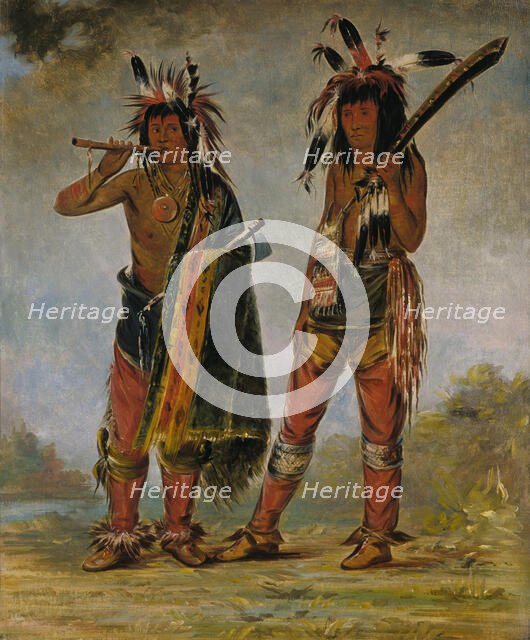 Two Young Men, 1835 or 1836. Creator: George Catlin.