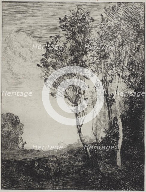 Remembrance of Italy (Souvenir d'Italie), 1866. Creator: Jean-Baptiste-Camille Corot.