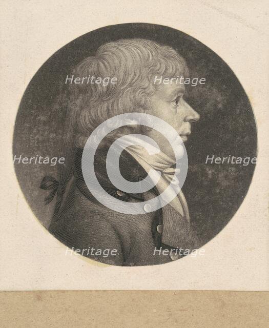 Unidentified Man, 1798-1803. Creator: Charles Balthazar Julien Févret de Saint-Mémin.