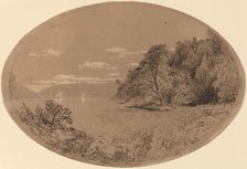 The Hudson at Nyack, 1858. Creator: John Henry Hill.