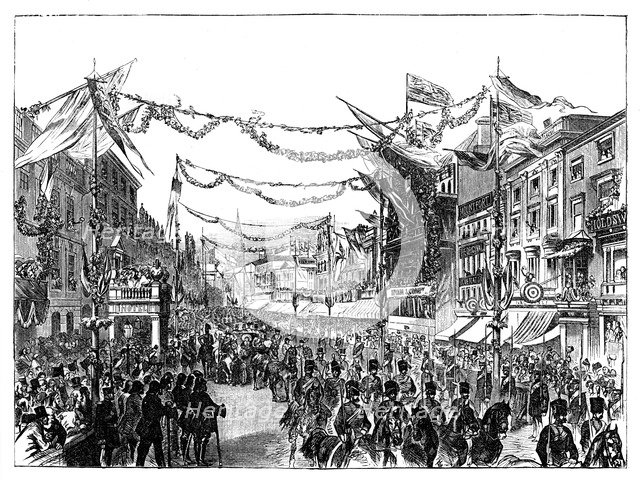 Queen Victoria's visit to Birmingham, 1858. Artist: Unknown