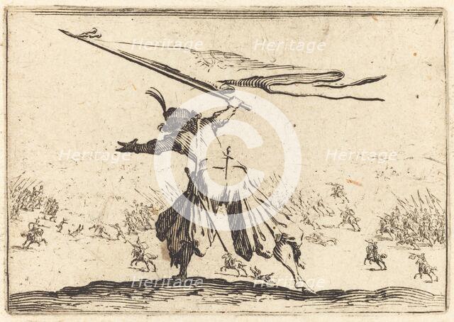 Standard Bearer, c. 1622. Creator: Jacques Callot.