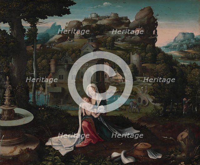 The Rest on the Flight into Egypt. Creator: Unknown.